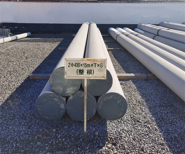 潜江430×15米×T×G终端电线杆